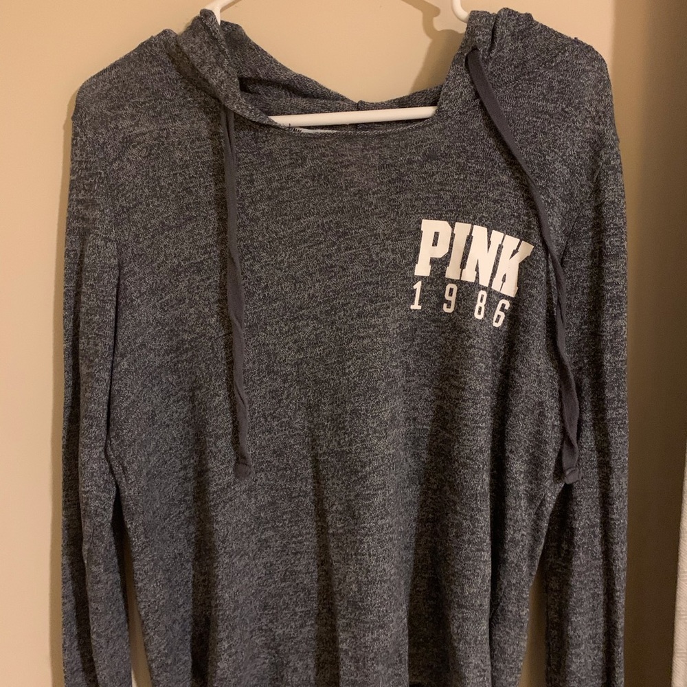 VS Pink Light Grey Hoodie